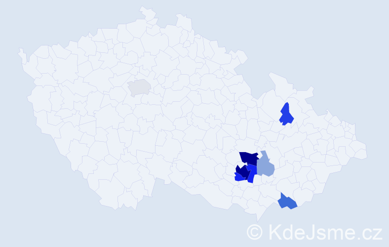Příjmení: 'Luner', počet výskytů 36 v celé ČR