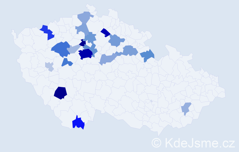 Příjmení: 'Dykun', počet výskytů 67 v celé ČR