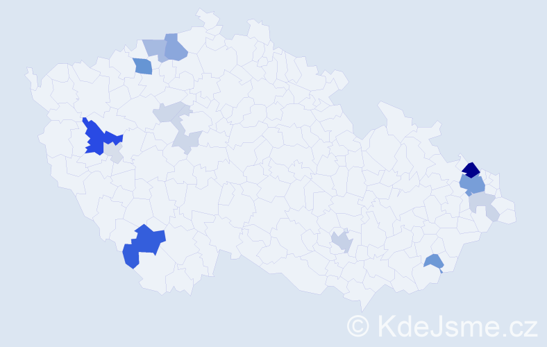 Příjmení: 'Petermann', počet výskytů 40 v celé ČR