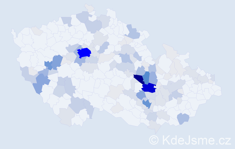 Příjmení: 'Andrlíková', počet výskytů 491 v celé ČR