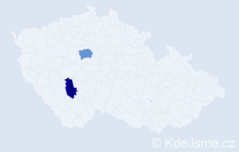 Příjmení: 'Marcinčiková', počet výskytů 6 v celé ČR