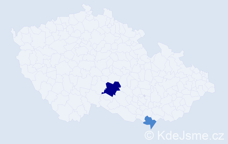 Příjmení: 'Harnušková', počet výskytů 7 v celé ČR