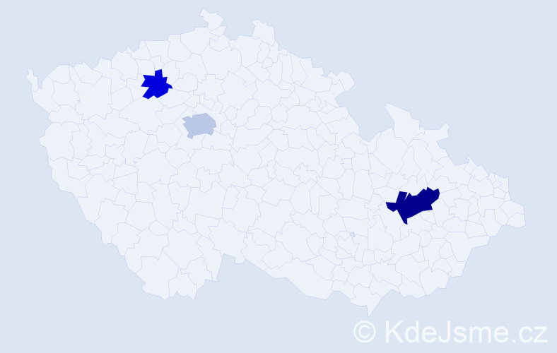 Příjmení: 'Matviienko', počet výskytů 6 v celé ČR