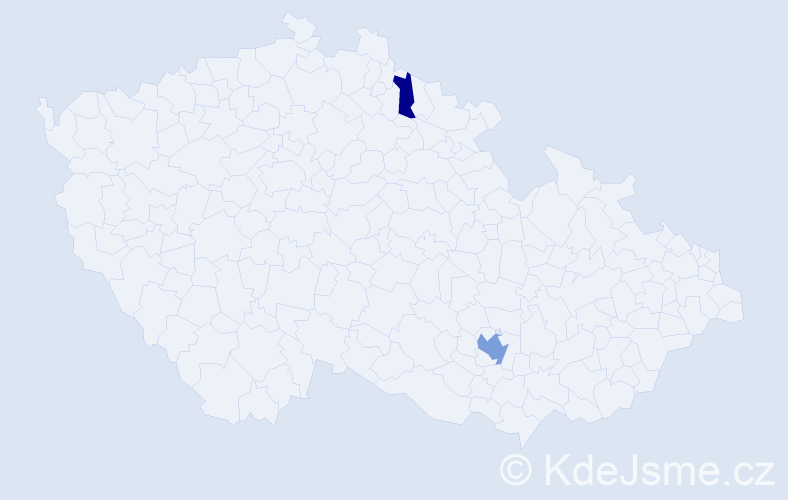 Příjmení: 'Rosenberková', počet výskytů 4 v celé ČR