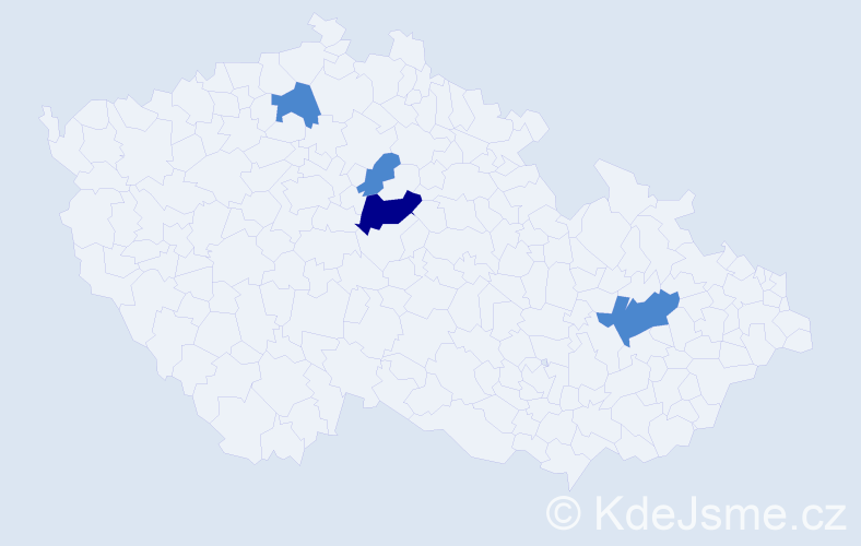 Příjmení: 'Marhonsová', počet výskytů 6 v celé ČR