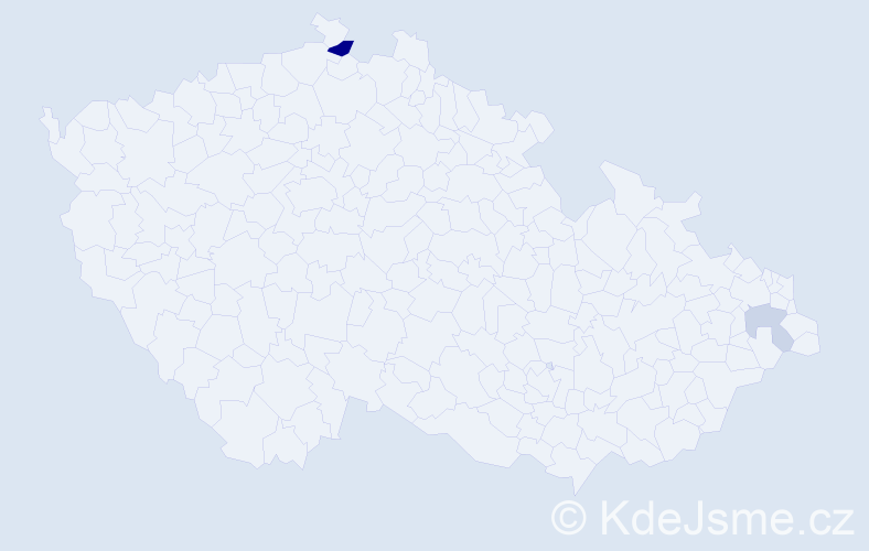 Příjmení: 'Litava', počet výskytů 4 v celé ČR