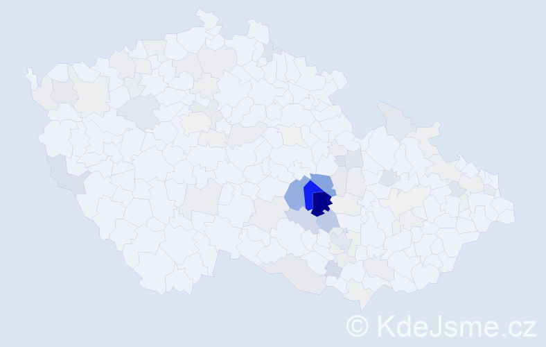Příjmení: 'Tulis', počet výskytů 240 v celé ČR