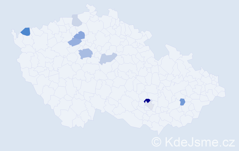 Příjmení: 'Protsenko', počet výskytů 24 v celé ČR