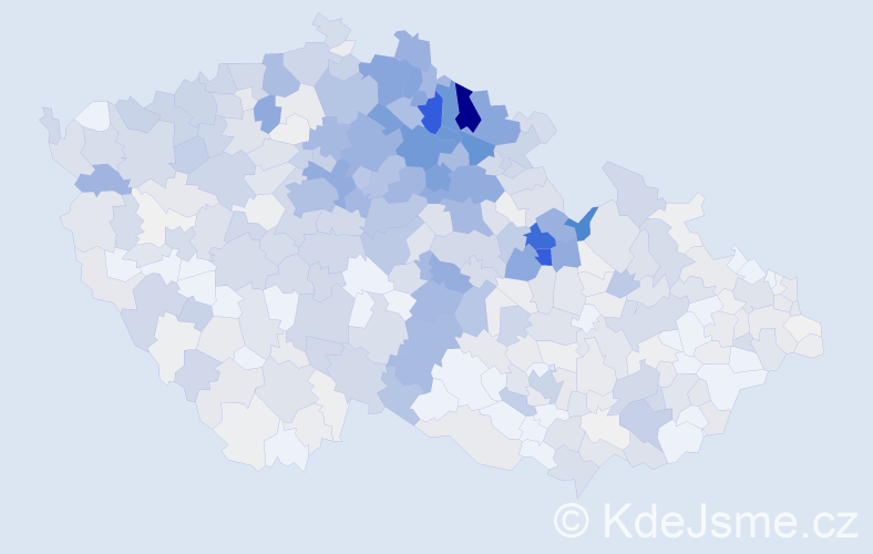 Příjmení: 'Stránský', počet výskytů 2878 v celé ČR