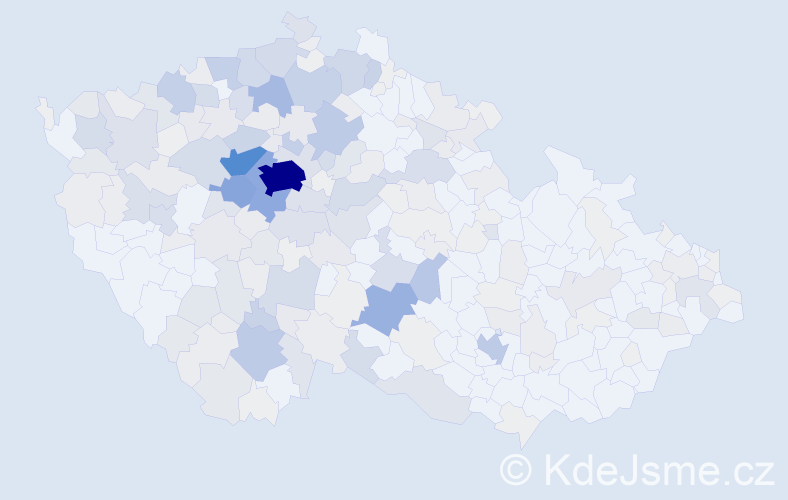 Příjmení: 'Landa', počet výskytů 1186 v celé ČR