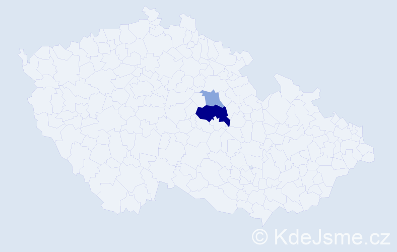 Příjmení: 'Kosolap', počet výskytů 9 v celé ČR