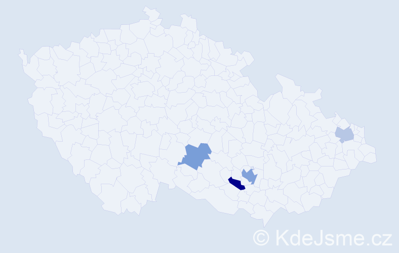 Příjmení: 'Schottnerová', počet výskytů 11 v celé ČR