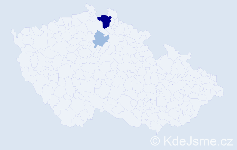 Příjmení: 'Ambrozik', počet výskytů 5 v celé ČR