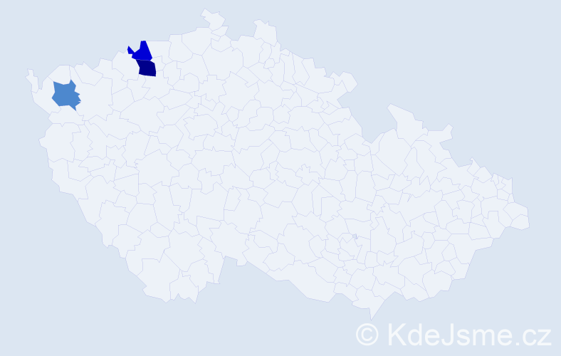 Příjmení: 'Ublanič', počet výskytů 4 v celé ČR