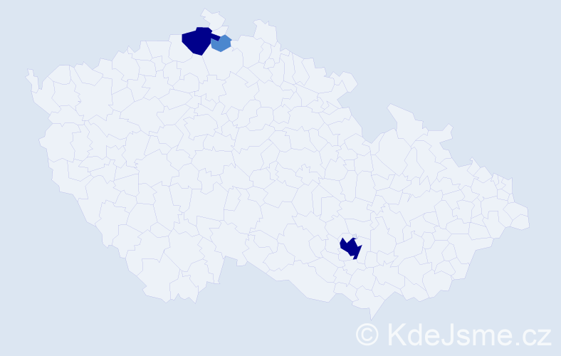 Příjmení: 'Kleschtová', počet výskytů 7 v celé ČR
