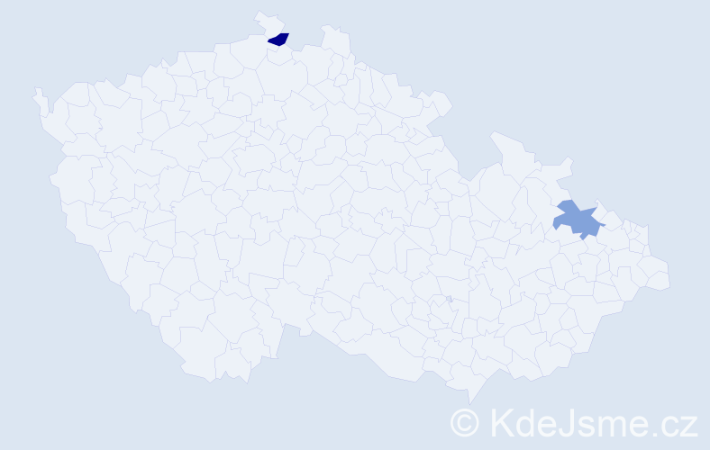 Příjmení: 'Brandenburg', počet výskytů 2 v celé ČR