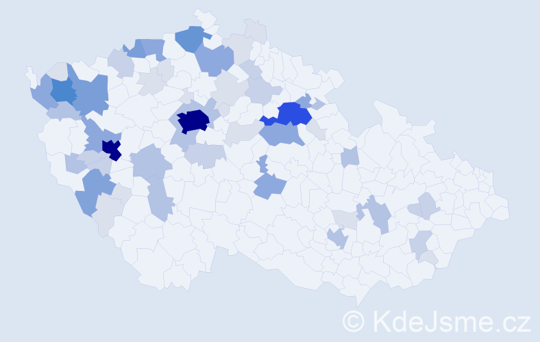 Příjmení: 'Dlesková', počet výskytů 203 v celé ČR