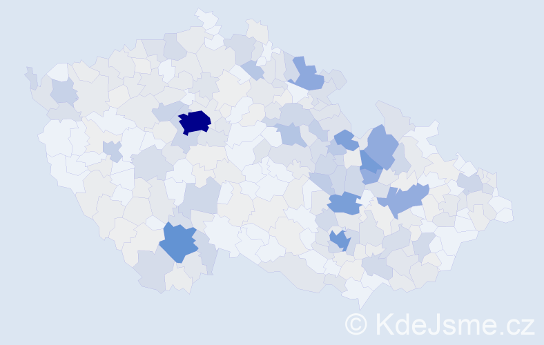 Příjmení: 'Šafář', počet výskytů 1371 v celé ČR