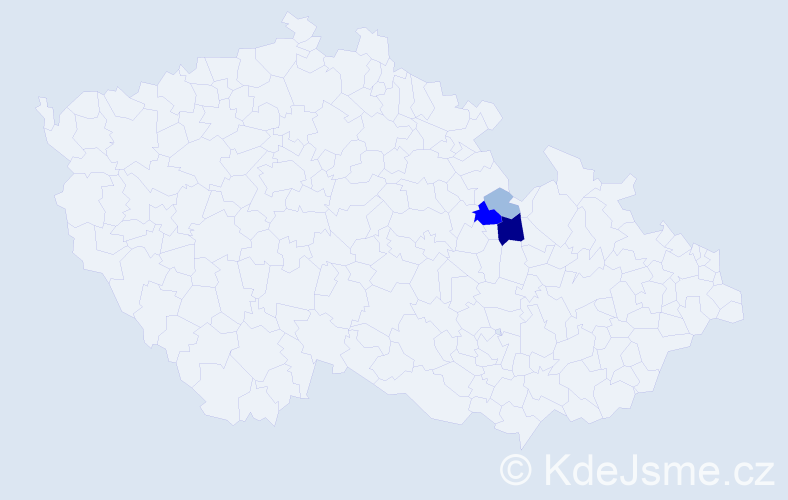 Příjmení: 'Bartoschek', počet výskytů 8 v celé ČR