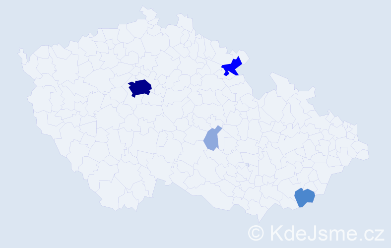 Příjmení: 'Rummelová', počet výskytů 14 v celé ČR