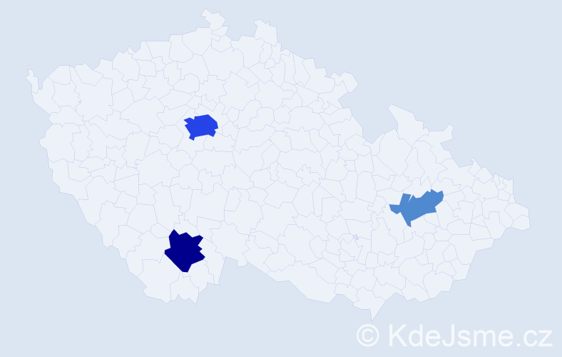 Příjmení: 'Jaber', počet výskytů 11 v celé ČR