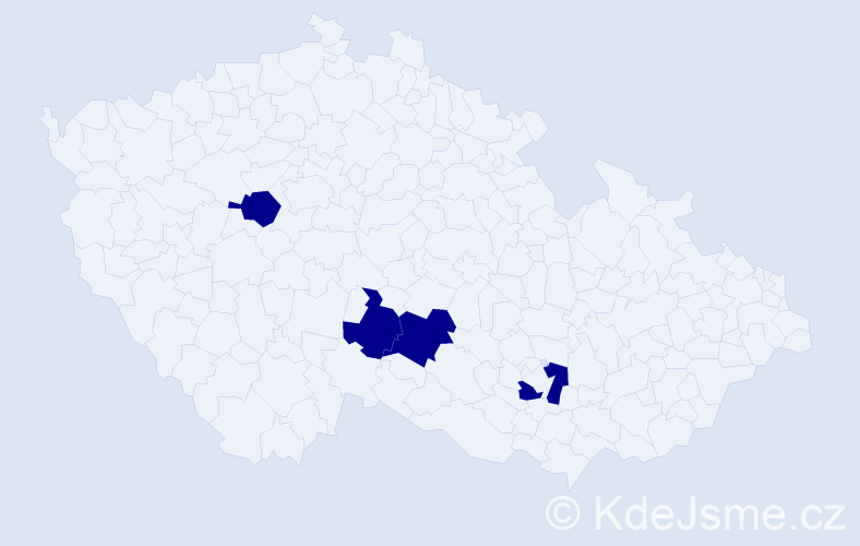 Příjmení: 'Kukharska', počet výskytů 4 v celé ČR