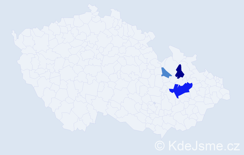 Příjmení: 'Klepperová', počet výskytů 7 v celé ČR