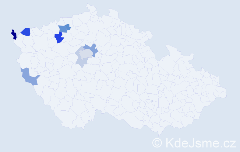 Příjmení: 'Lecko', počet výskytů 17 v celé ČR