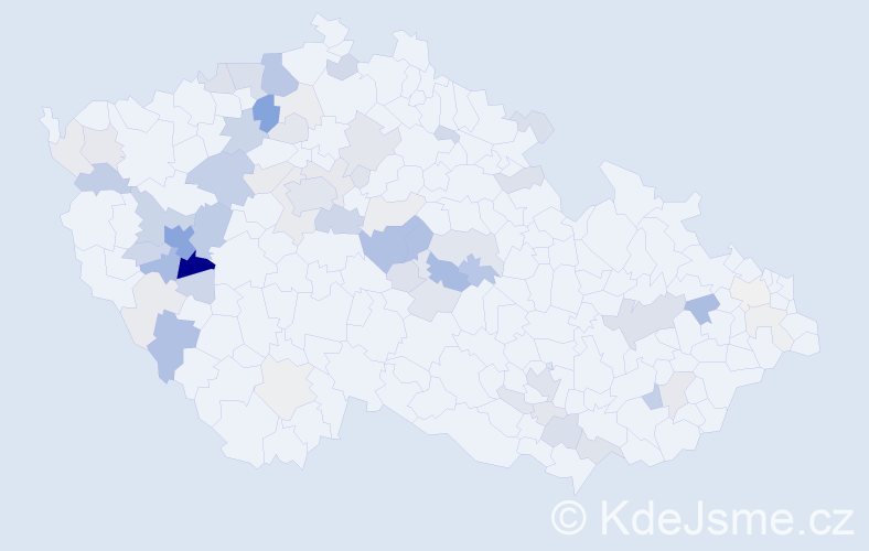 Příjmení: 'Česalová', počet výskytů 225 v celé ČR