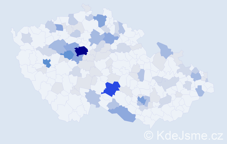 Příjmení: 'Tuma', počet výskytů 251 v celé ČR
