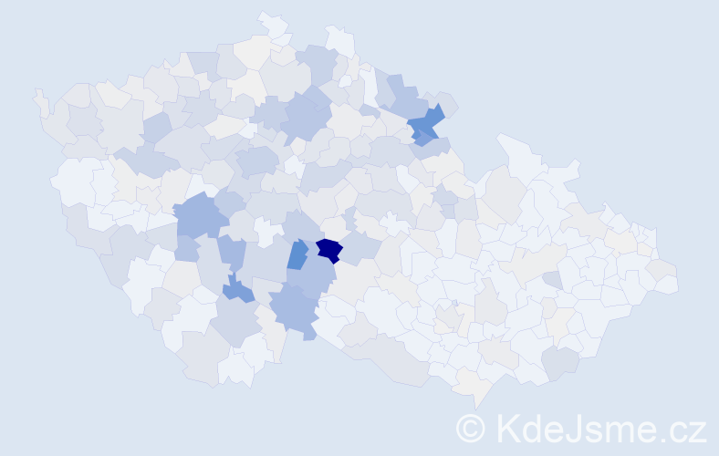 Příjmení: 'Maršík', počet výskytů 1103 v celé ČR