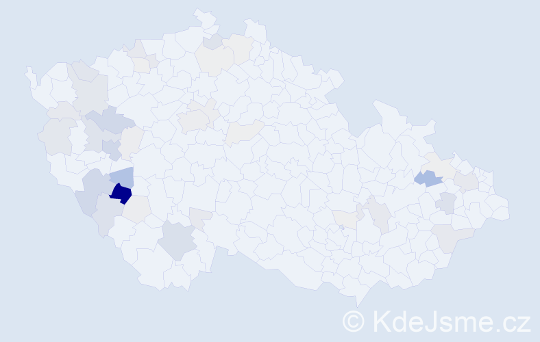 Příjmení: 'Vopalecká', počet výskytů 136 v celé ČR