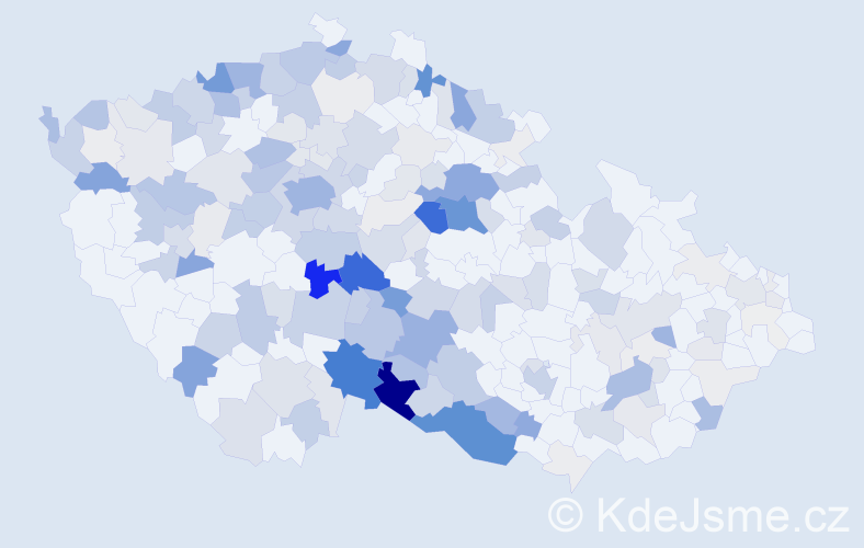 Příjmení: 'Kolman', počet výskytů 757 v celé ČR