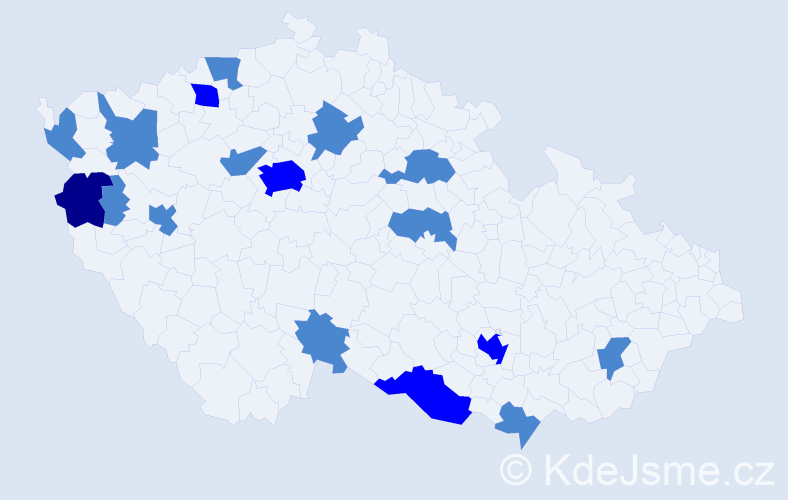 Příjmení: '"Le Quoc"', počet výskytů 23 v celé ČR