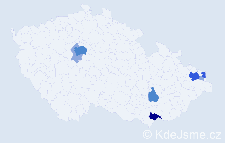 Příjmení: 'Skutecká', počet výskytů 17 v celé ČR
