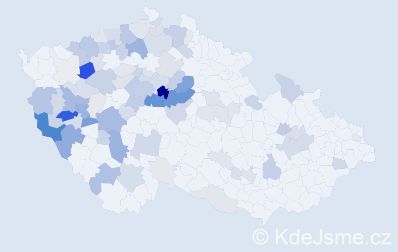Příjmení: 'Kaše', počet výskytů 378 v celé ČR