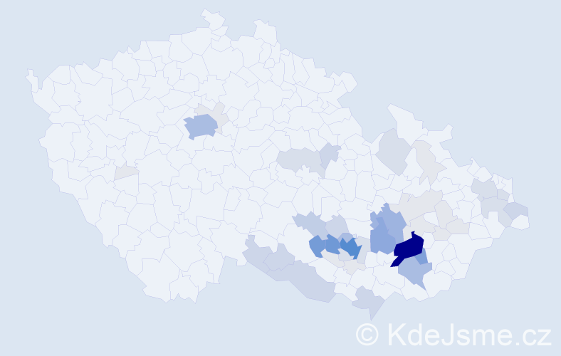 Příjmení: 'Strašák', počet výskytů 179 v celé ČR