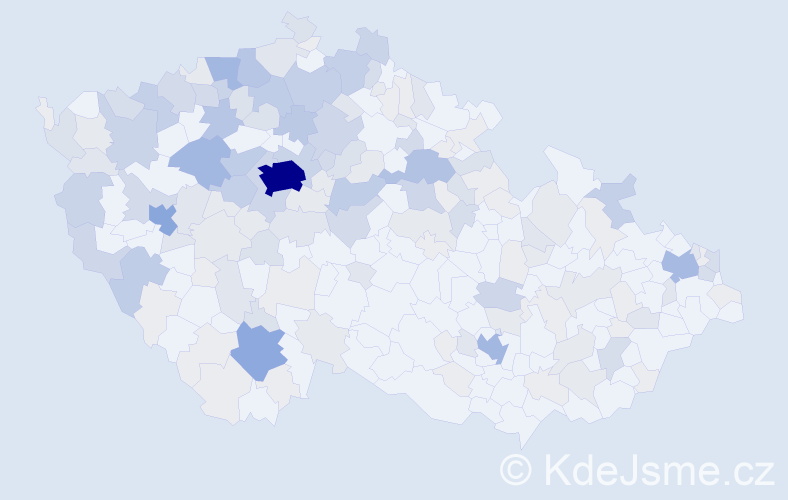 Příjmení: 'Heller', počet výskytů 623 v celé ČR