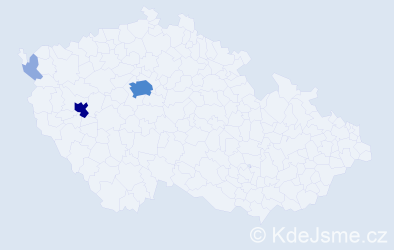 Příjmení: 'Burkovská', počet výskytů 8 v celé ČR
