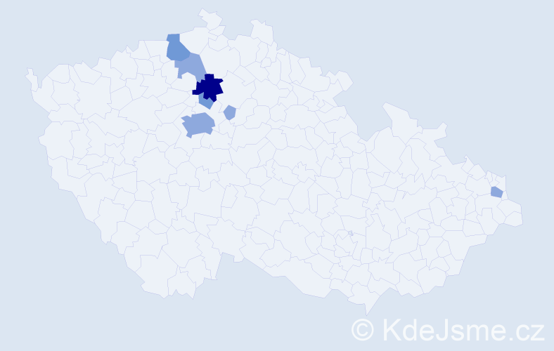 Příjmení: 'Darášová', počet výskytů 14 v celé ČR