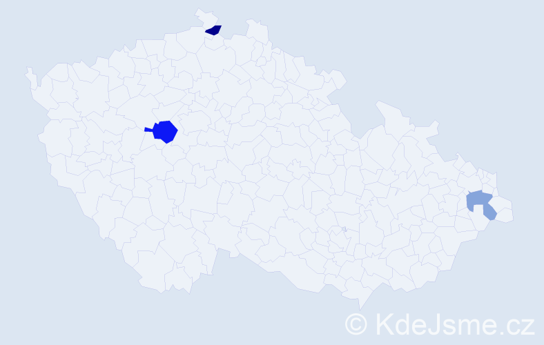 Příjmení: 'Baulovičová', počet výskytů 4 v celé ČR