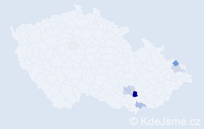 Příjmení: 'Lokosová', počet výskytů 22 v celé ČR