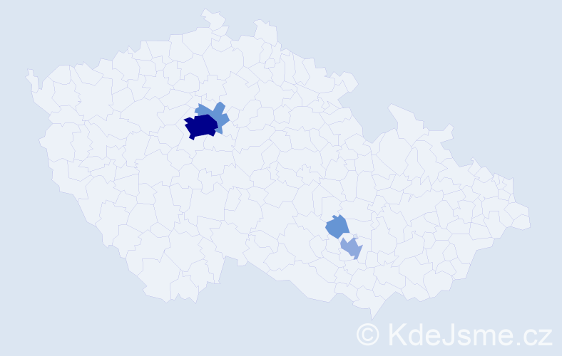 Příjmení: 'Patzelová', počet výskytů 15 v celé ČR