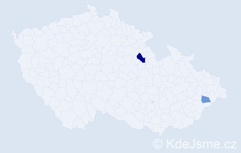 Příjmení: 'Dialog', počet výskytů 3 v celé ČR