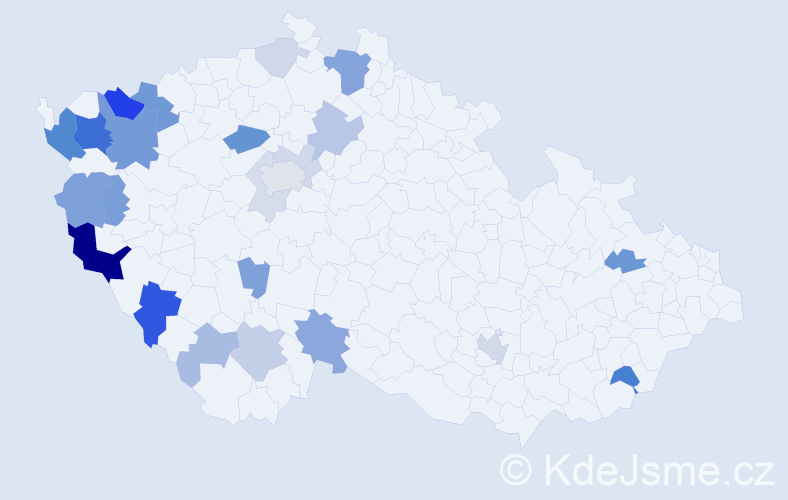 Příjmení: 'Forster', počet výskytů 69 v celé ČR