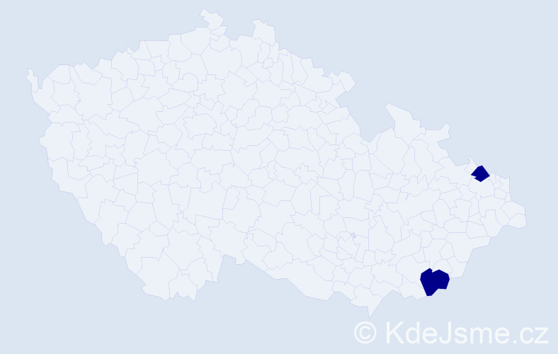 Příjmení: 'Polvanovová', počet výskytů 2 v celé ČR