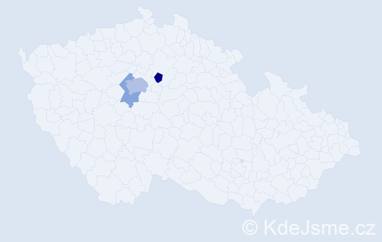 Příjmení: 'Bernauer', počet výskytů 6 v celé ČR