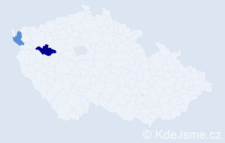 Příjmení: 'Koydlová', počet výskytů 3 v celé ČR