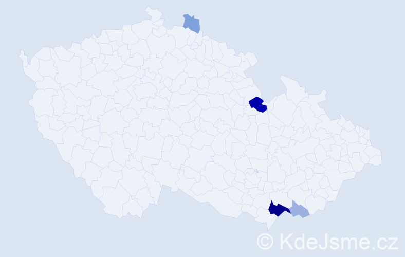 Příjmení: 'Šiffelová', počet výskytů 15 v celé ČR