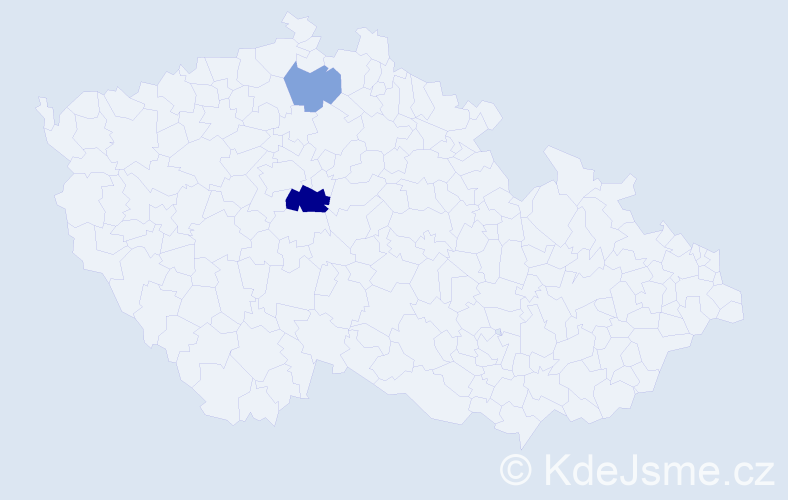 Příjmení: 'Kvaszová', počet výskytů 4 v celé ČR